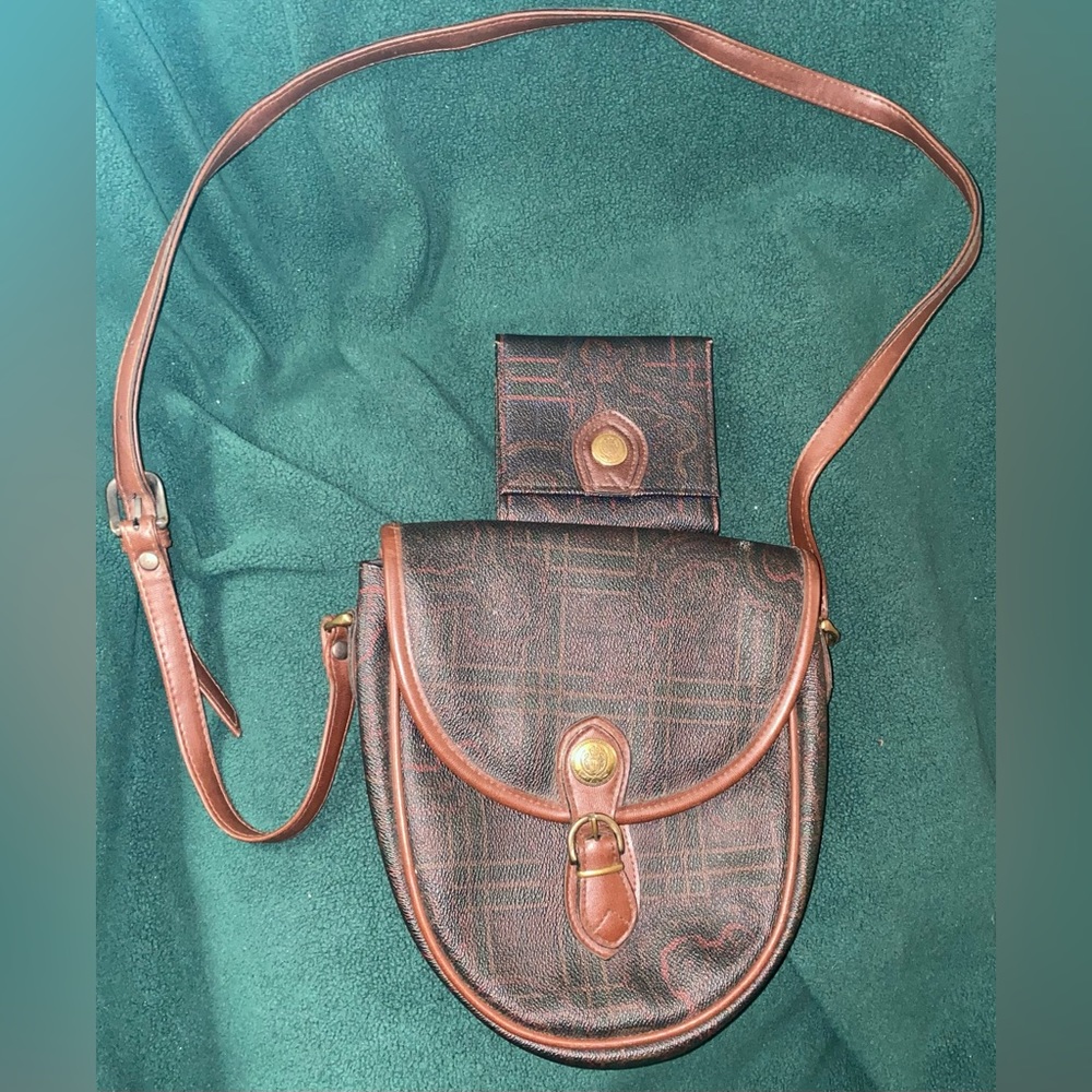 Liz Claiborne Vintage 90s Small Crossbody Purse W/ Matching Wallet